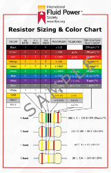 Picture of Resistor Sizing & Color Chart